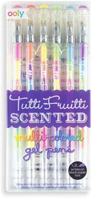 OOLY, Tutti Frutti Gel Pens, Fruity Scented Pen - Set of 6